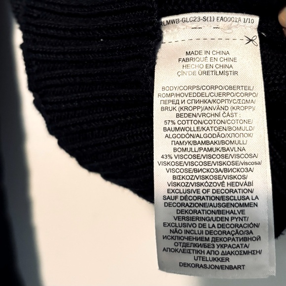 Lauren Ralph Lauren CableKnit Cardigan w/Gold Trim - Picture 7 of 7